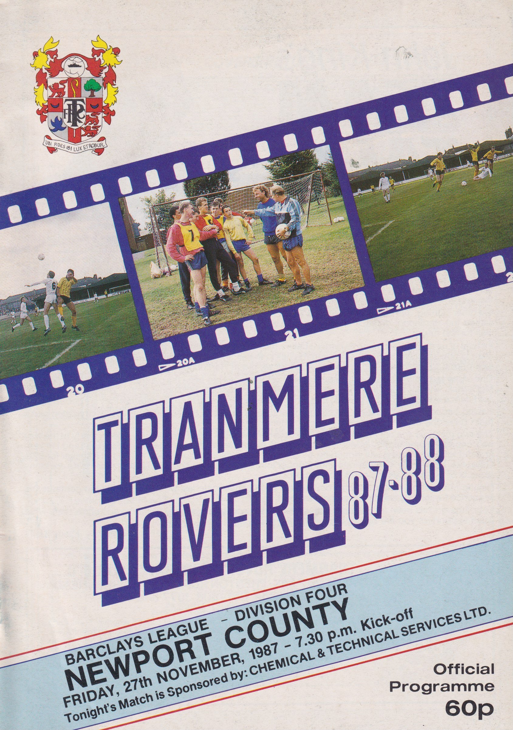 Tranmere Rovers v Newport County match programme
